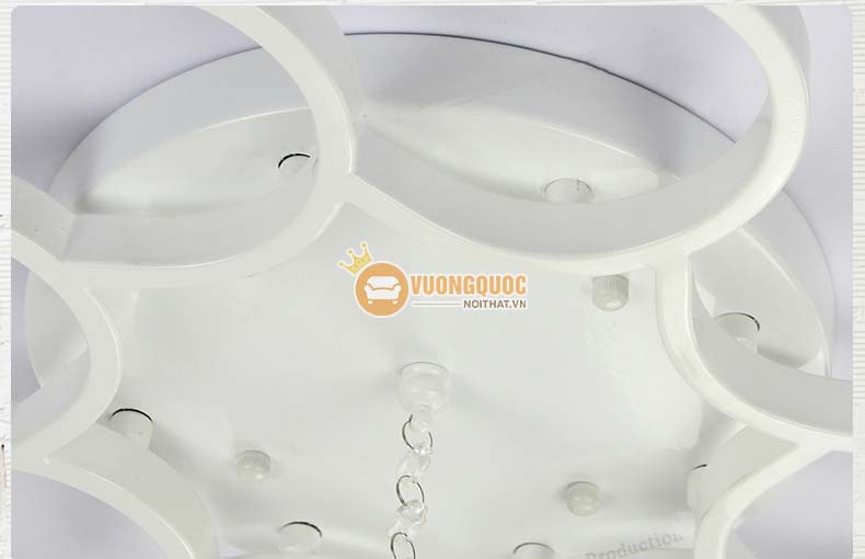 Đèn ốp trần trang trí tông trắng sang trọng YB424-13